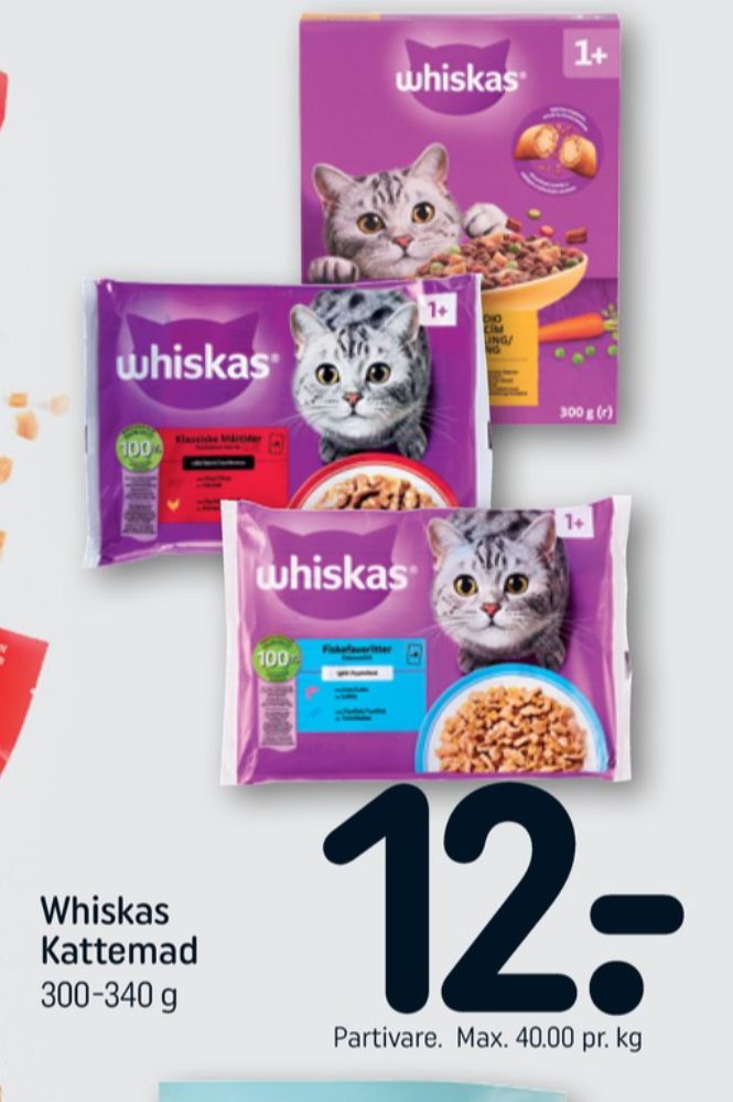 Whiskas, Kattefoder