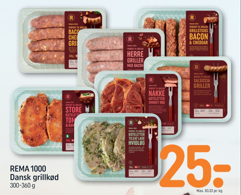 Rema 1000, Bacon & Cheddar Griller