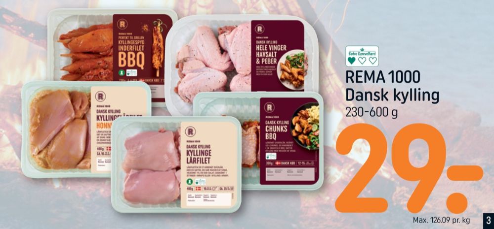Rema 1000, Kyllingelårfilet