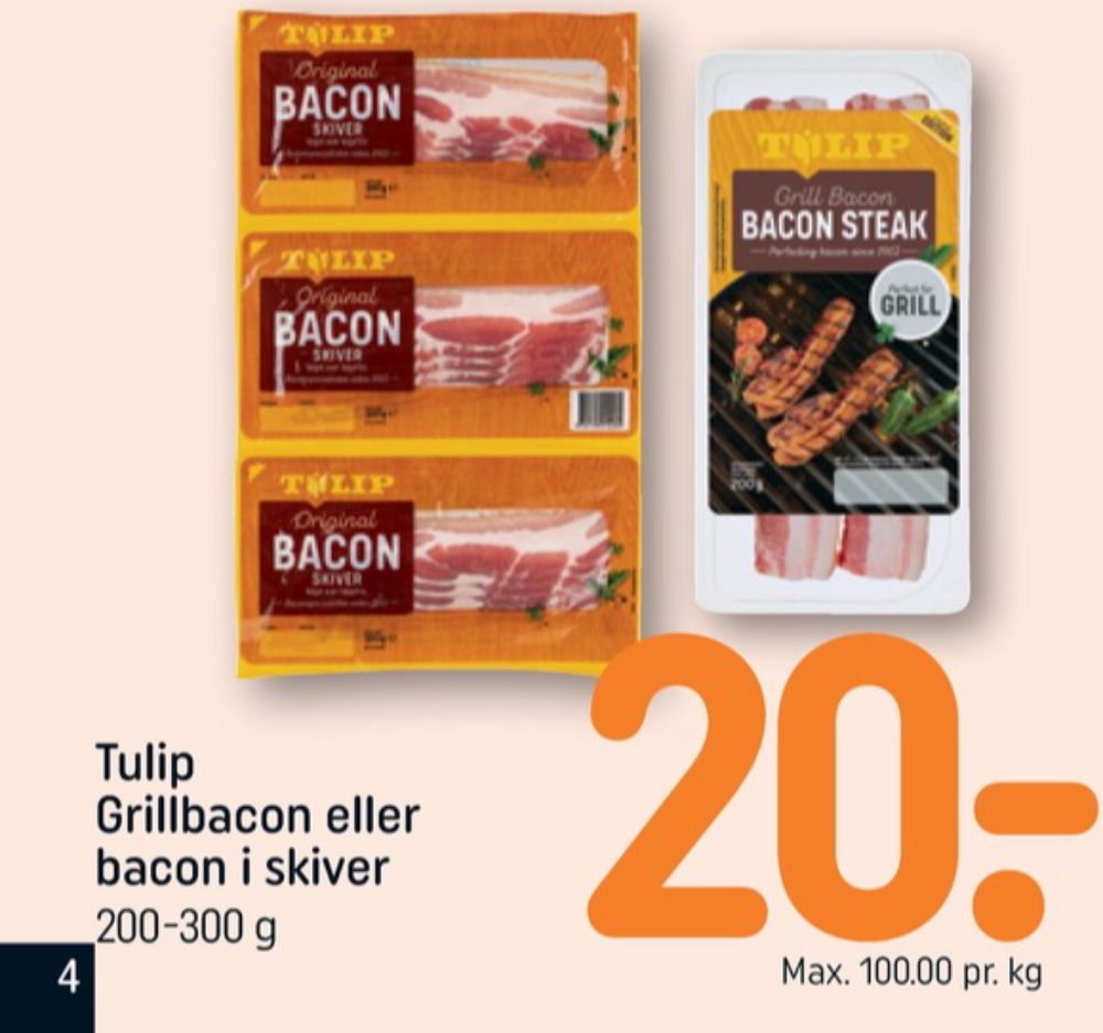 Tulip, Baconskiver