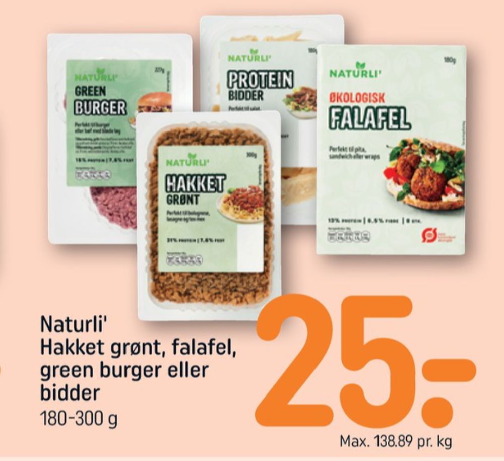 Naturli', Plantestykker
