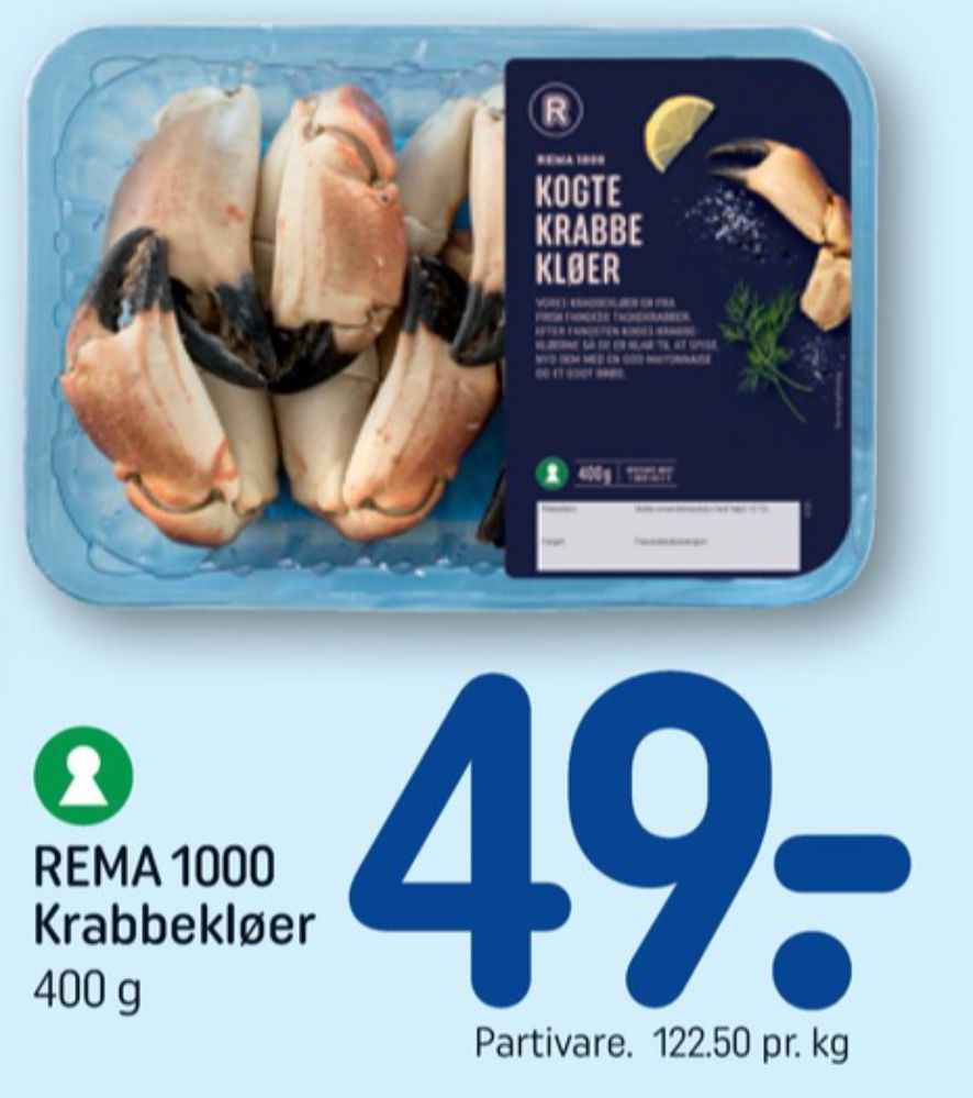 Rema 1000, Krabbeklør