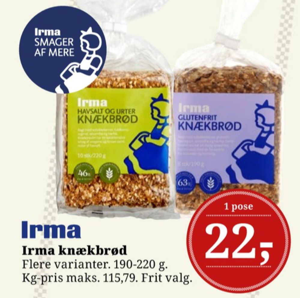 Irmas, Havsalt og Urter Knækbrød