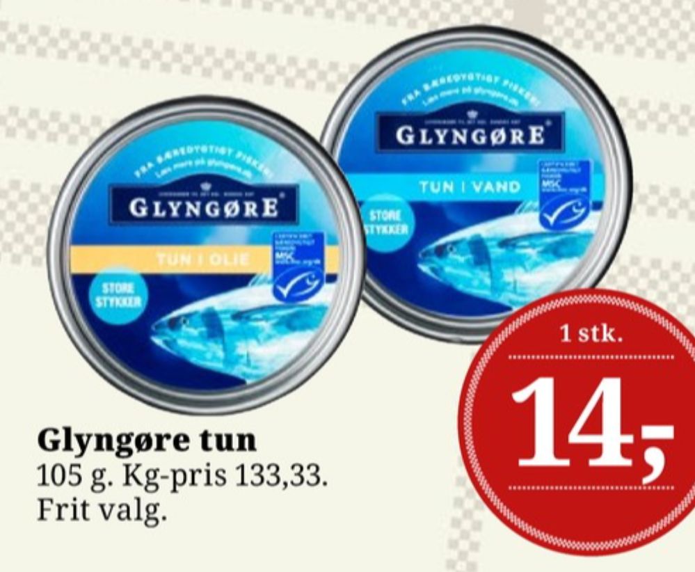 Glyngøre, Tun i olie