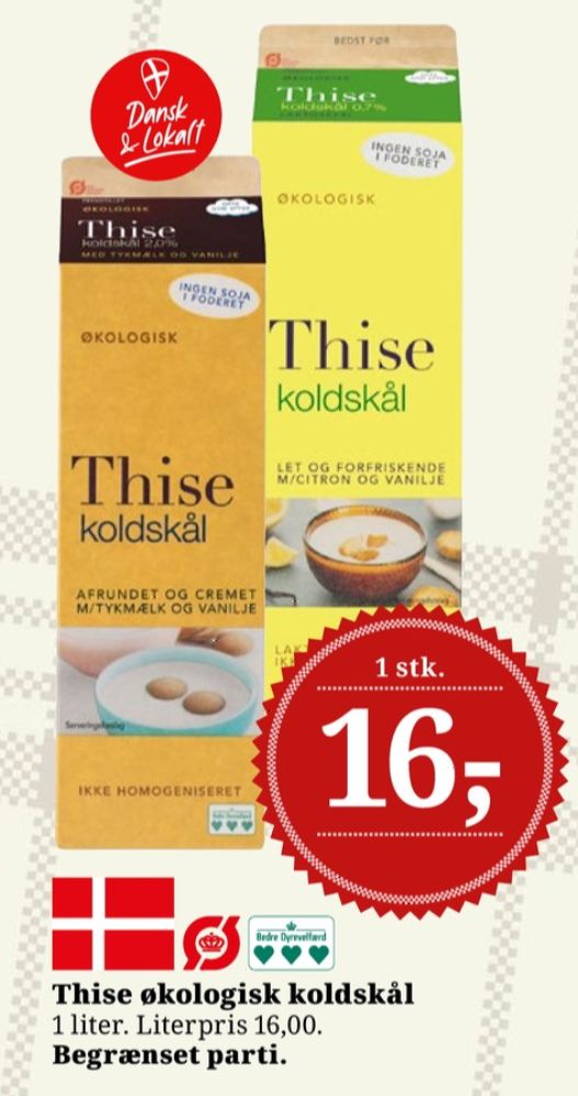 Thise, Koldskål