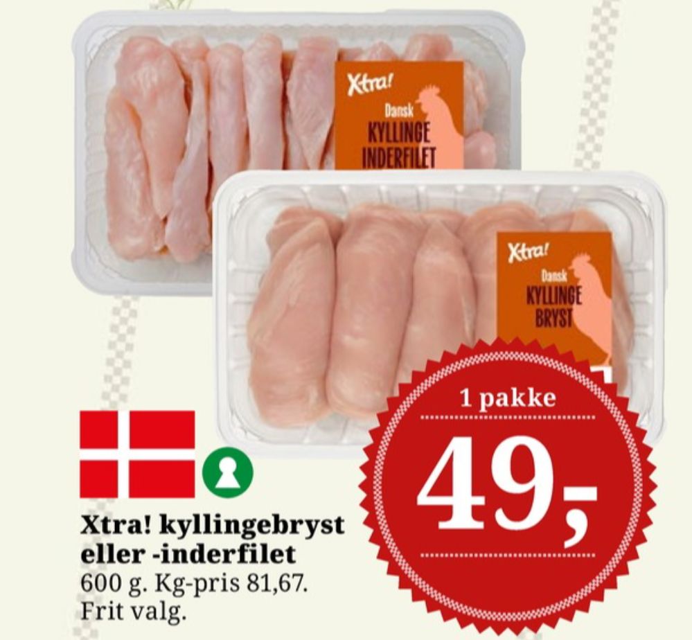 Xtra, Kyllingebrystfilet