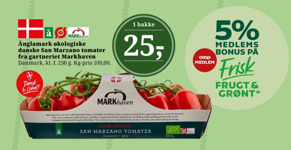 Änglamark, Tomater