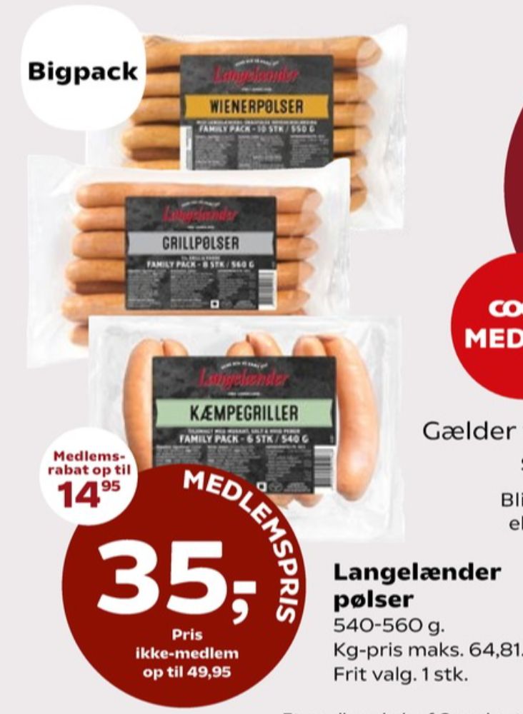 Langelænder, Wienerpølser