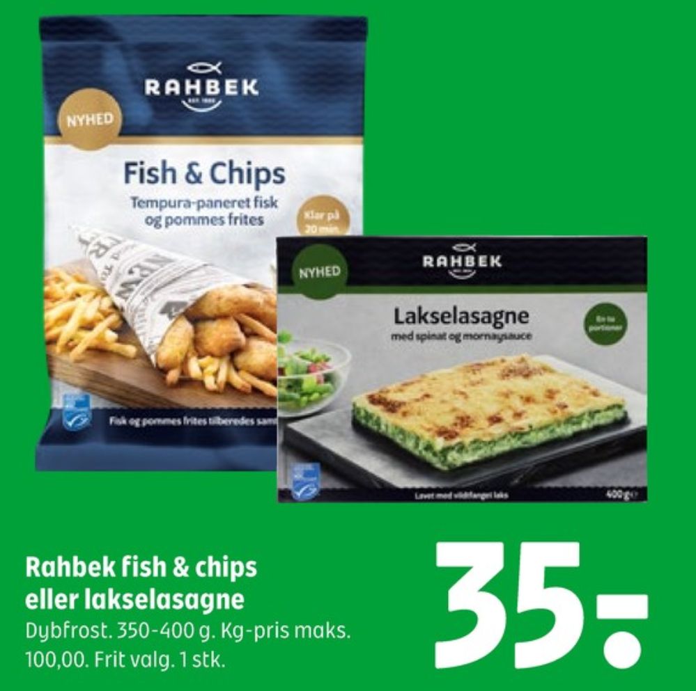 Rahbek, Lakselasagne