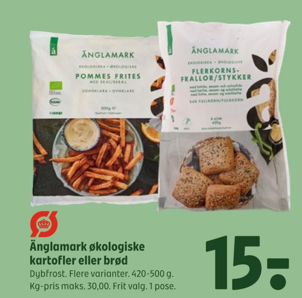 Änglamark, Pommes frites med skræl