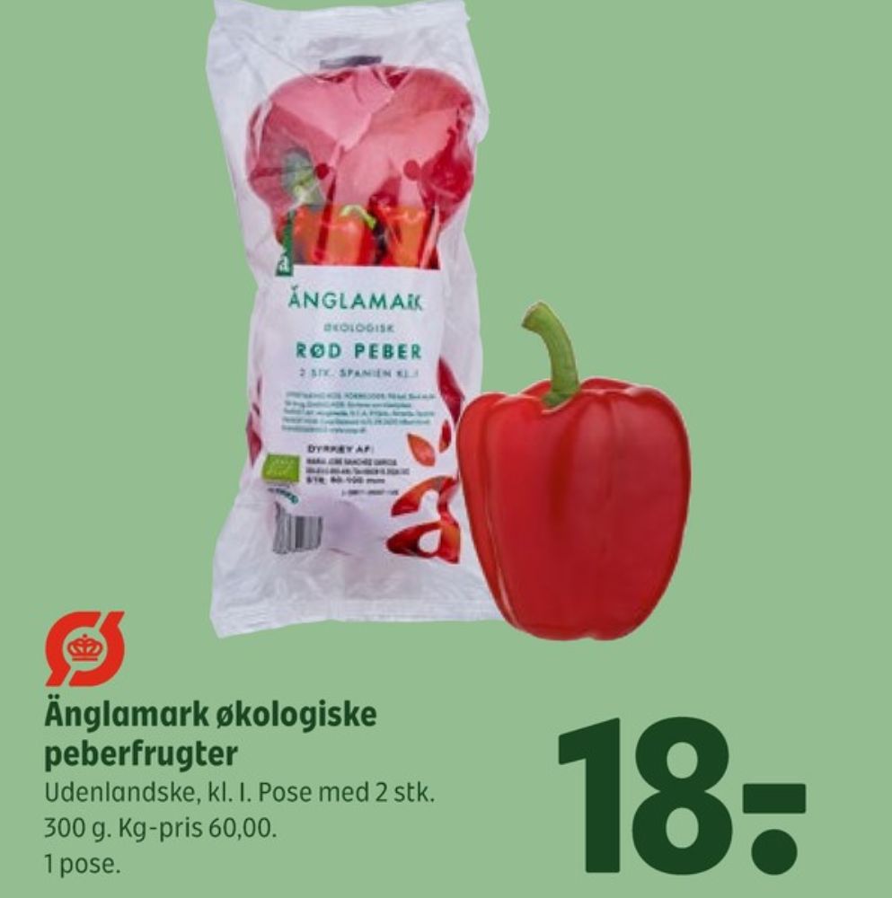 Änglamark, Peberfrugt