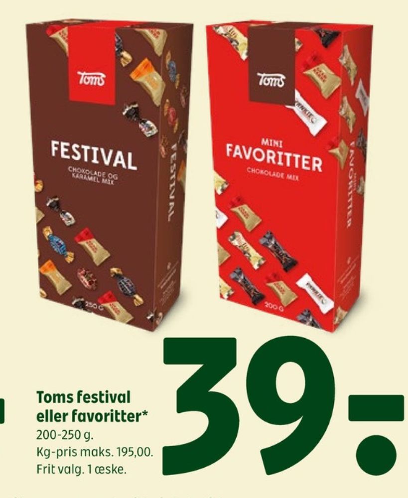 Toms Festival, Dessertchokolade