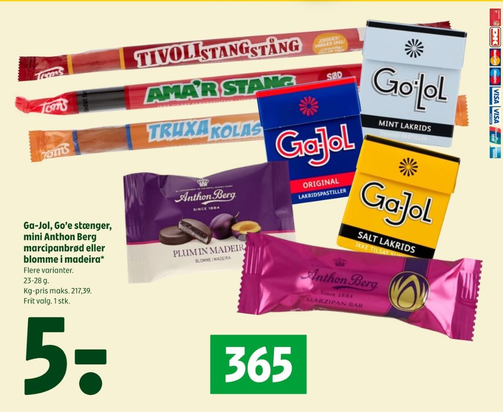 Gajol, Pastiller Salt Lakrids