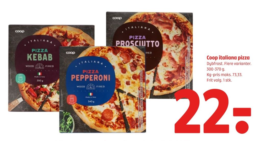 Coop, Pizza Prosciutto