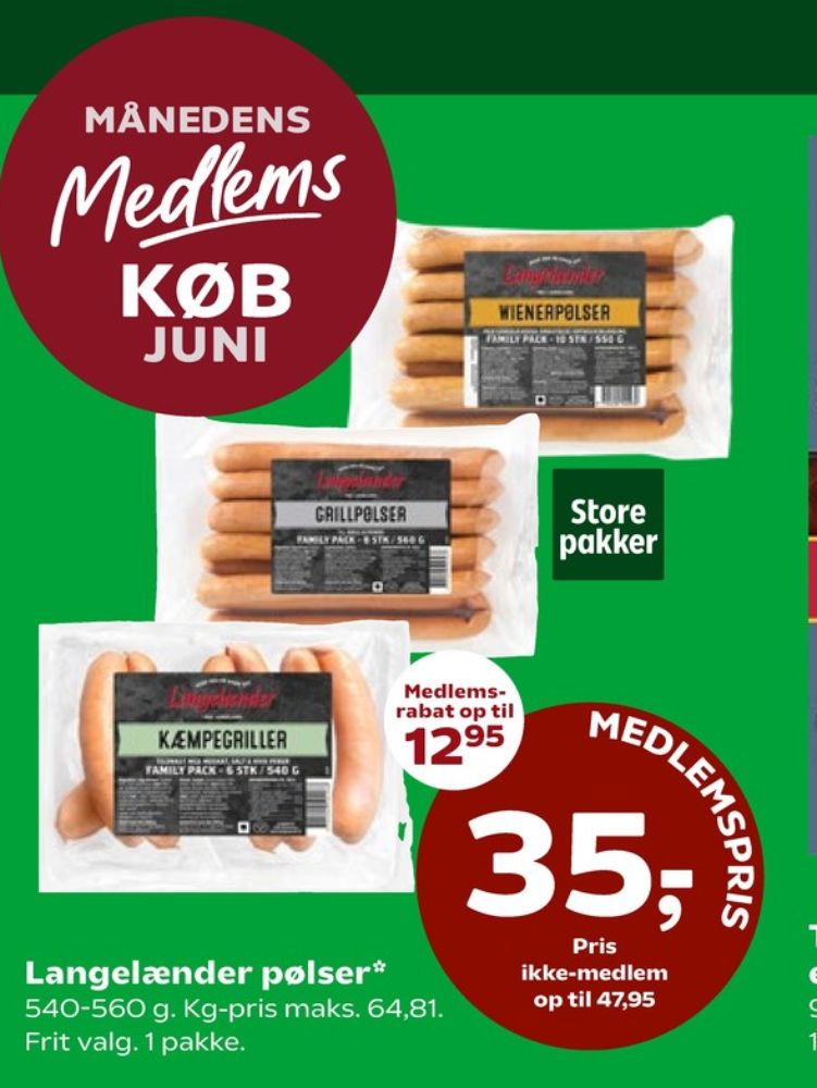 Langelænder, Wienerpølser