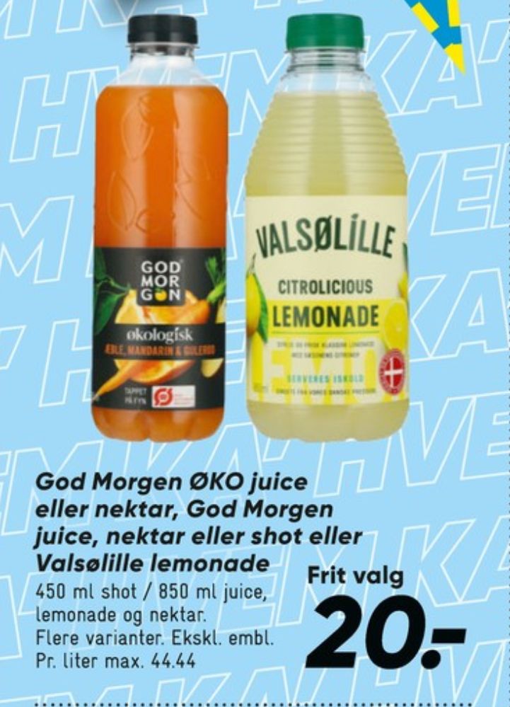 GodMorgen, Æblejuice Mandarin & Gulerod