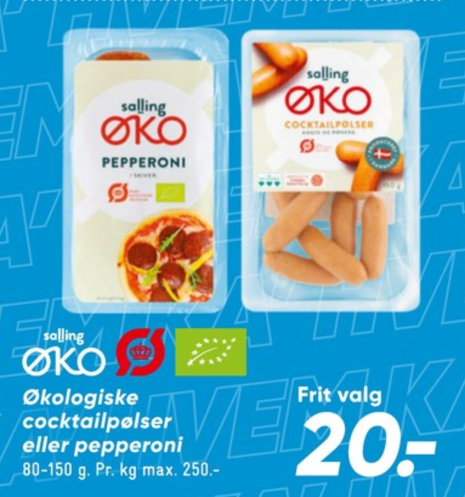 Salling ØKO, Cocktailpølser