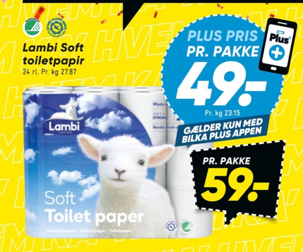 Lambi Soft, Toiletpapir