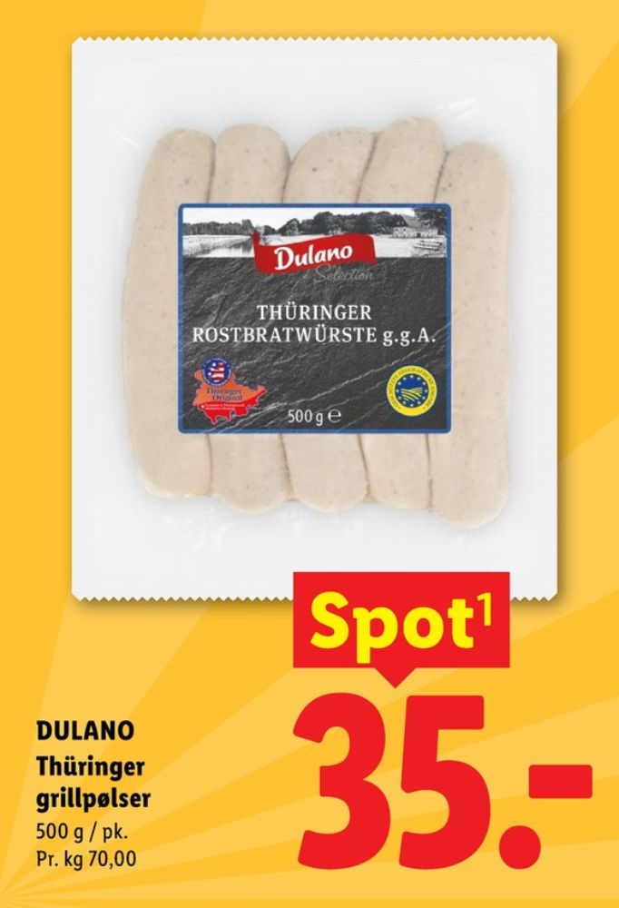 Dulano, Bratwurst