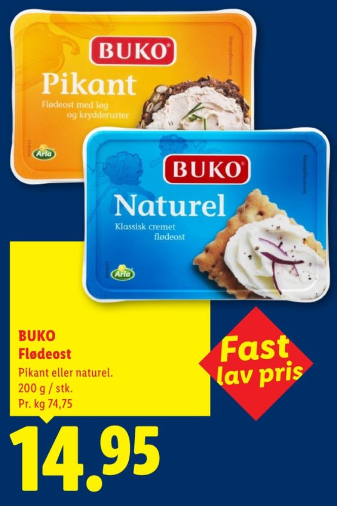 Buko, Flødeost Naturel