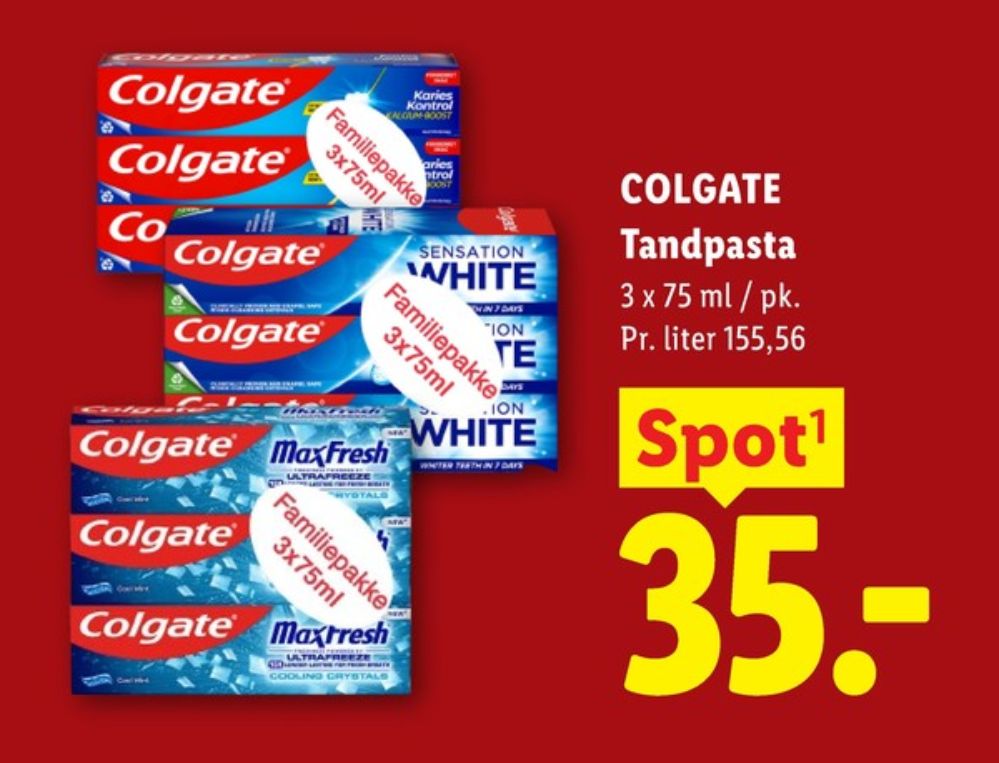 Colgate, Tandpasta