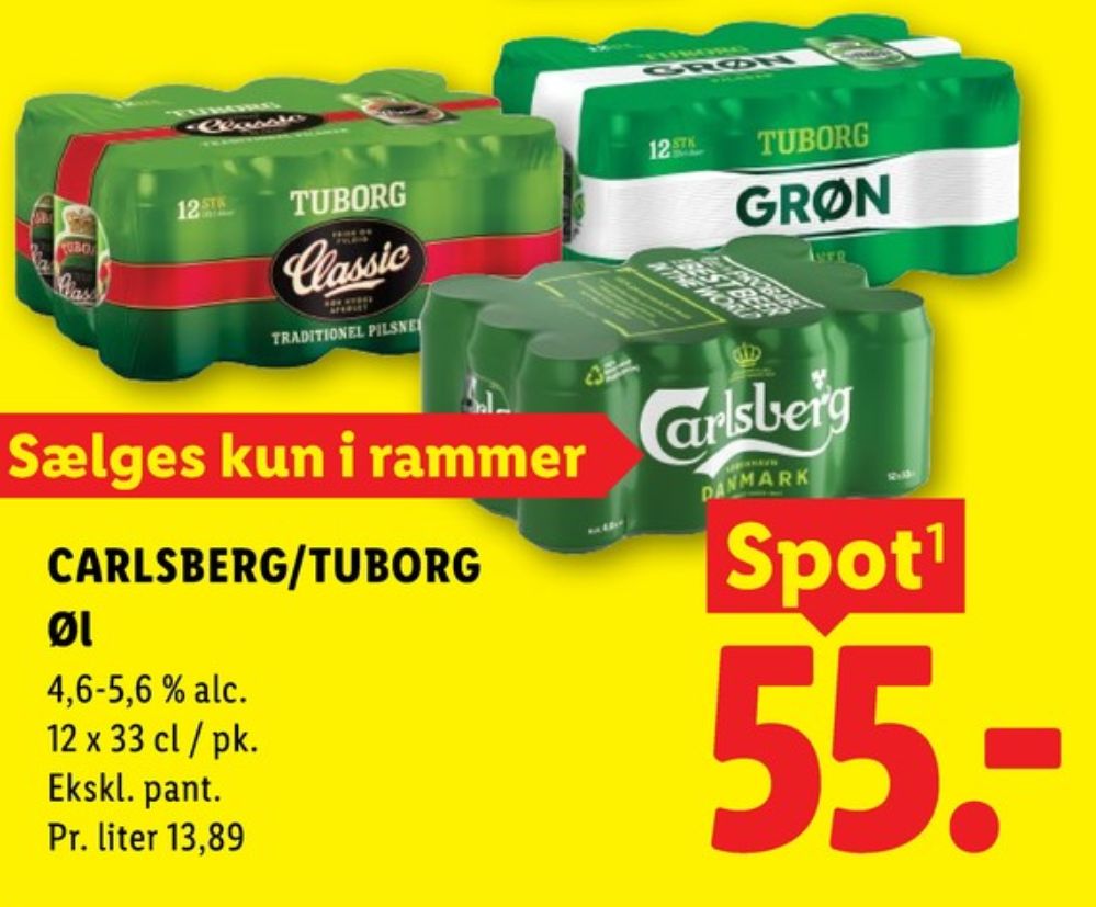 Tuborg Grøn, Øl 12 pk.
