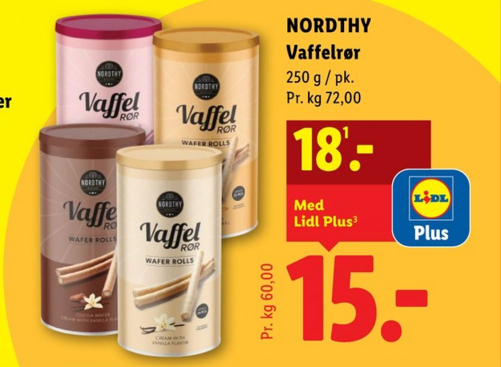 Nordthy, Vaffelrør Cocoa & Vanilla