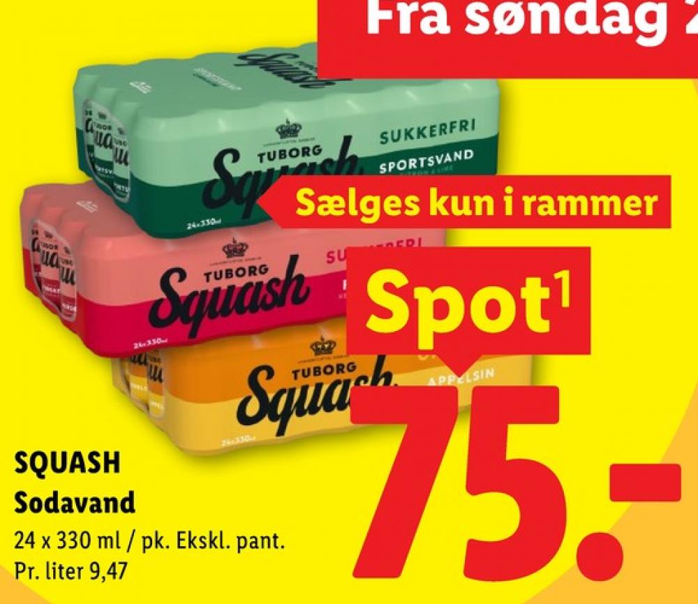 Tuborg Squash, Appelsinsodavand 24 pk.