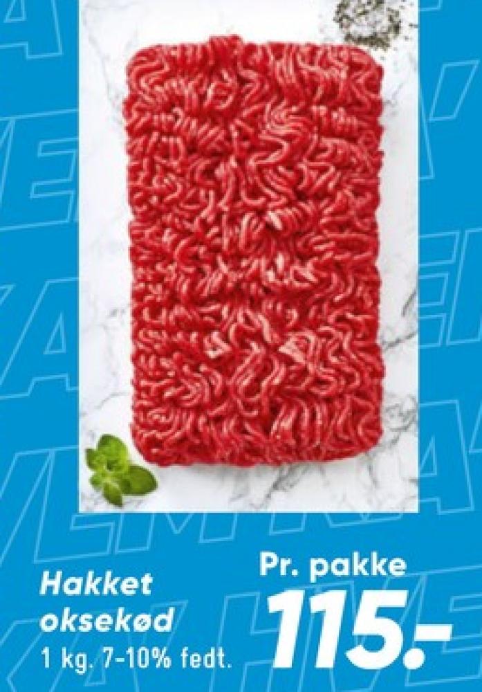 Hakket oksekød 7-10%