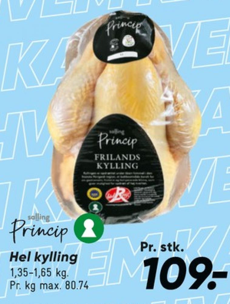 Salling Princip, Kylling