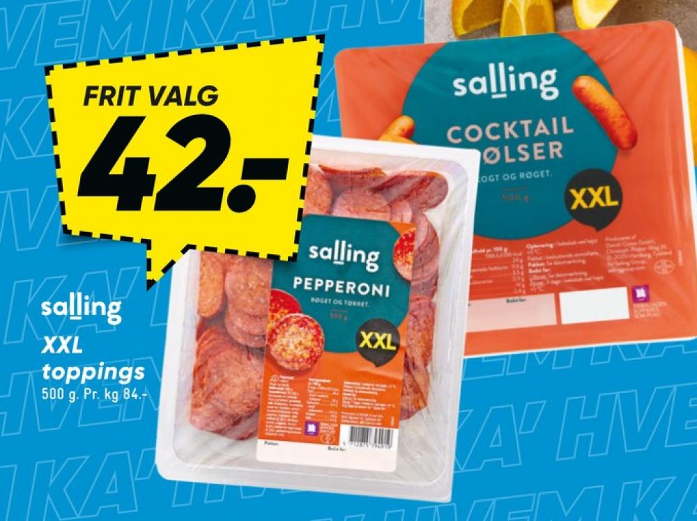 Salling, Cocktailpølser