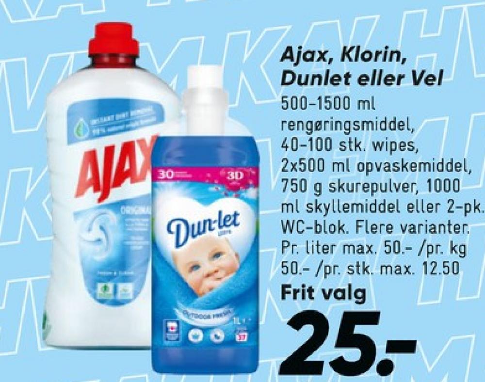 Ajax, Rengøringsservietter