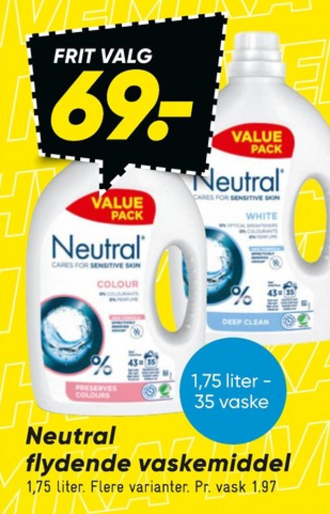 Neutral, Vaskemiddel-flydende