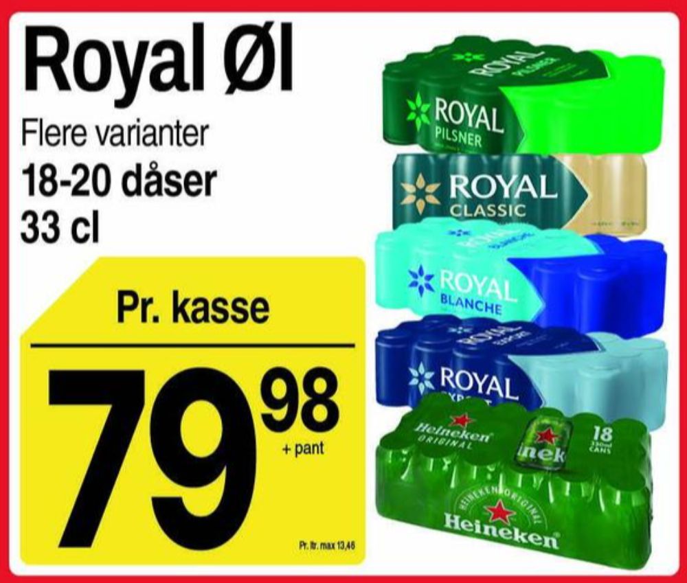Royal Export, Øl 18 pk.