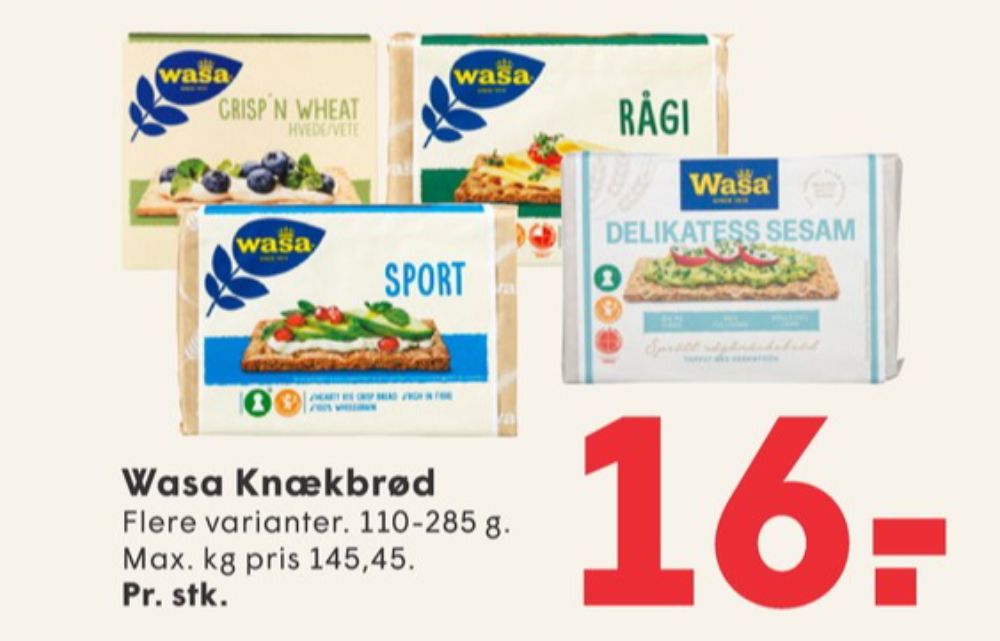 Wasa, Delikatesse Sesam knækbrød