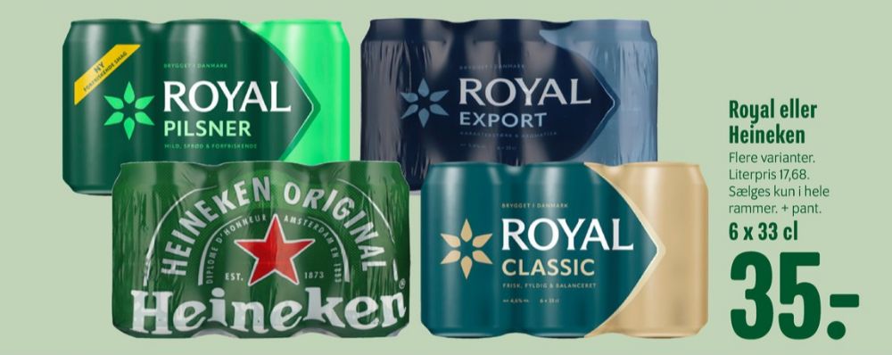 Royal Export, Øl 6 pk.