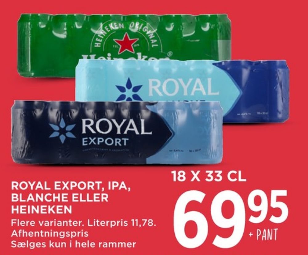 Royal Export, Øl 18 pk.
