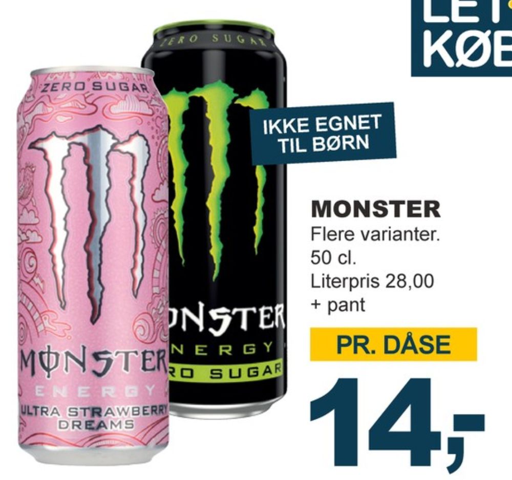 Monster Ultra Strawberry Dreams, Energidrik