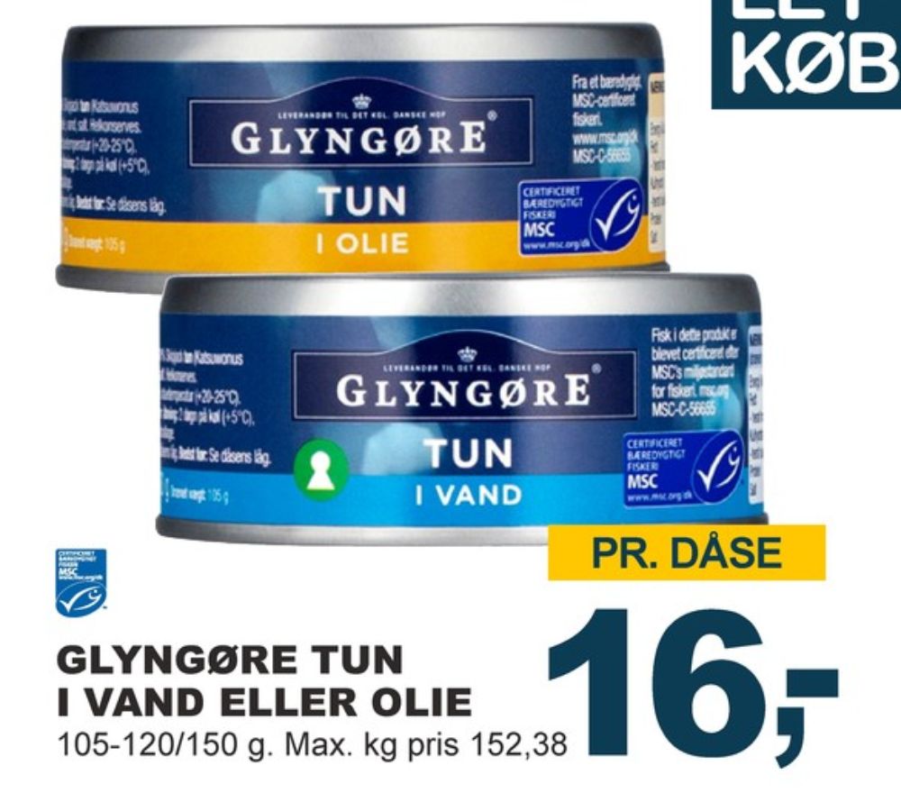 Glyngøre, Tun i olie