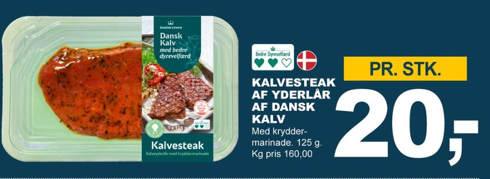 Danish Crown Danske Egnsgårde, Kalvesteaks