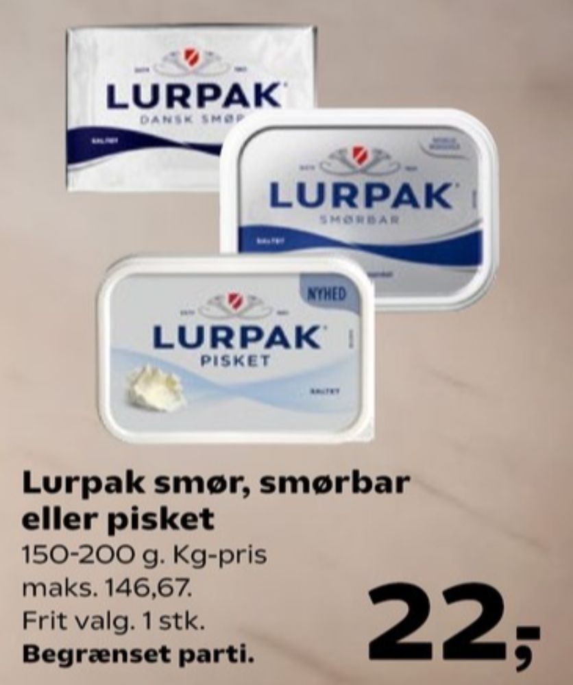 Lurpak, Smørbar