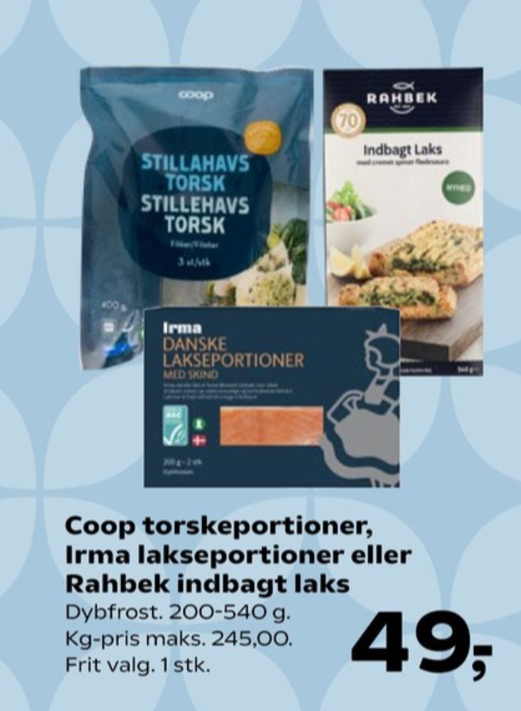 Rahbek, Indbagt Laks med cremet spinat-flødesauce