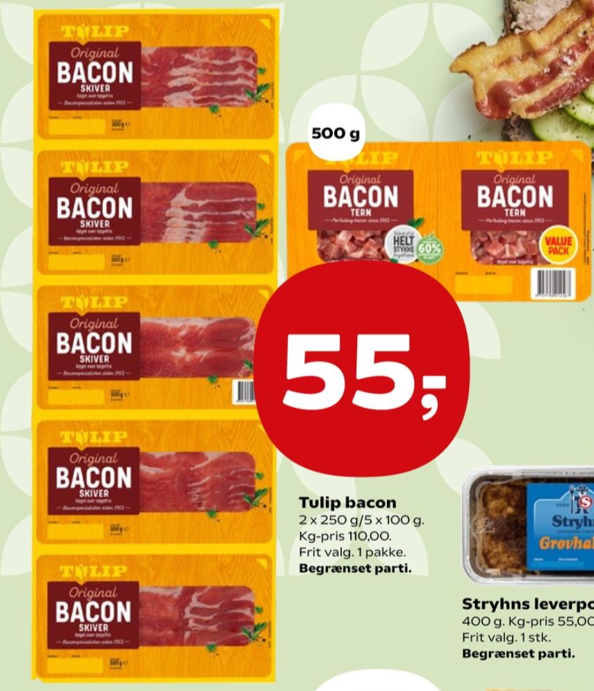 Tulip, Bacontern
