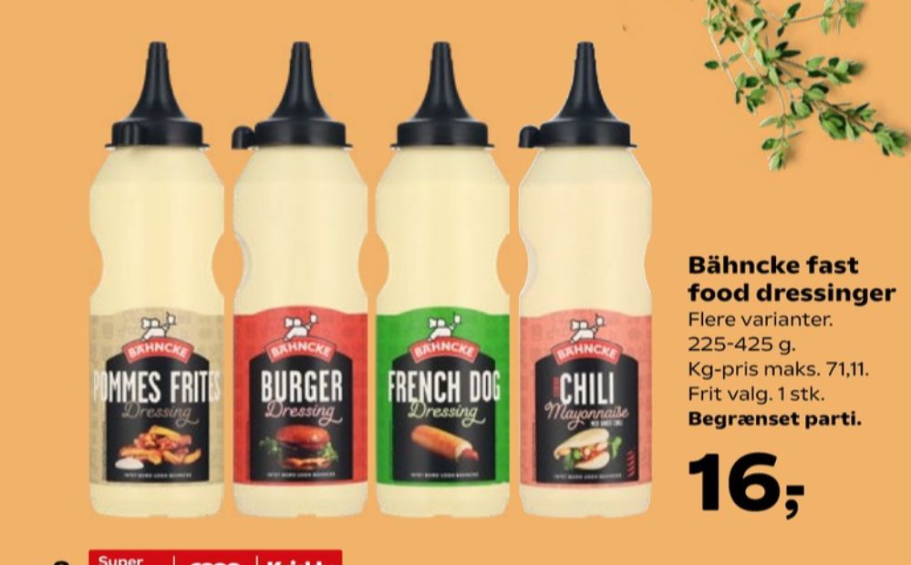 Bähncke, Pommes Frites Dressing
