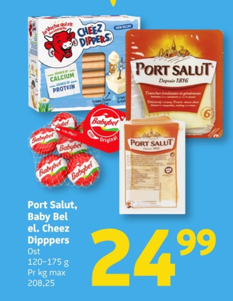 Den Leende Ko Cheez Dippers, Ostesnacks
