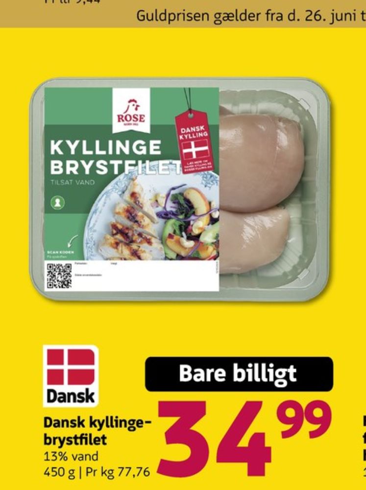 Rose, Kyllingebrystfilet
