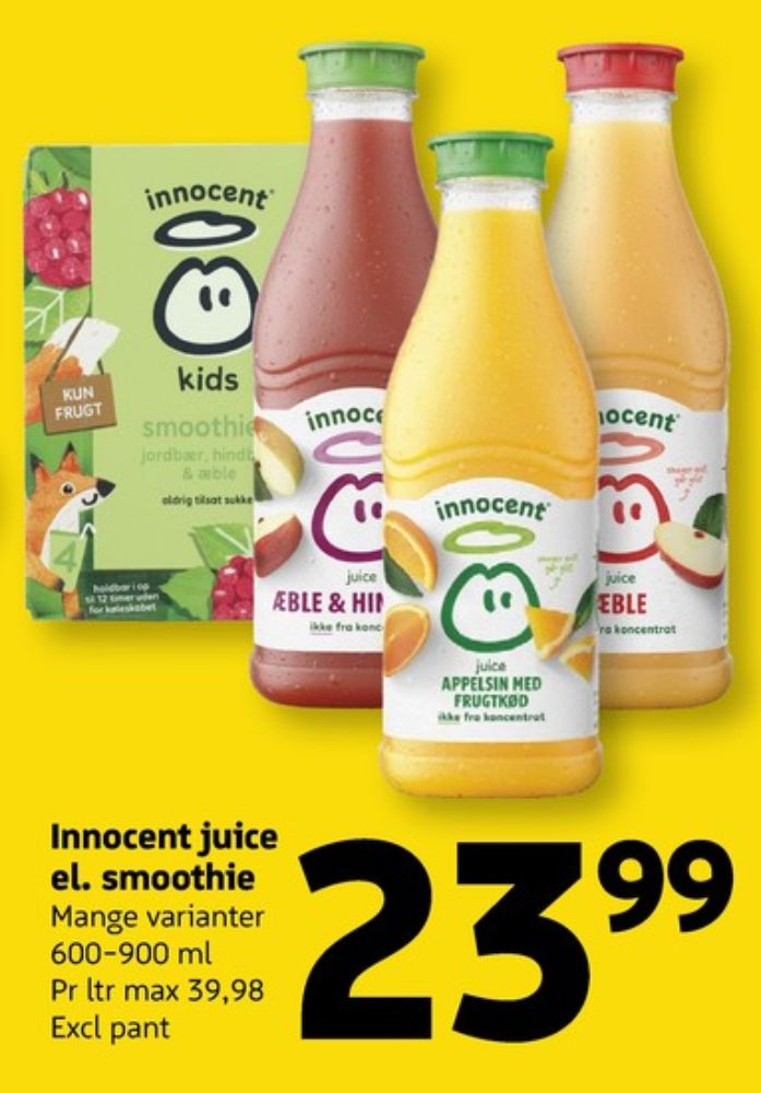 innocent, Appelsinjuice med frugtkød