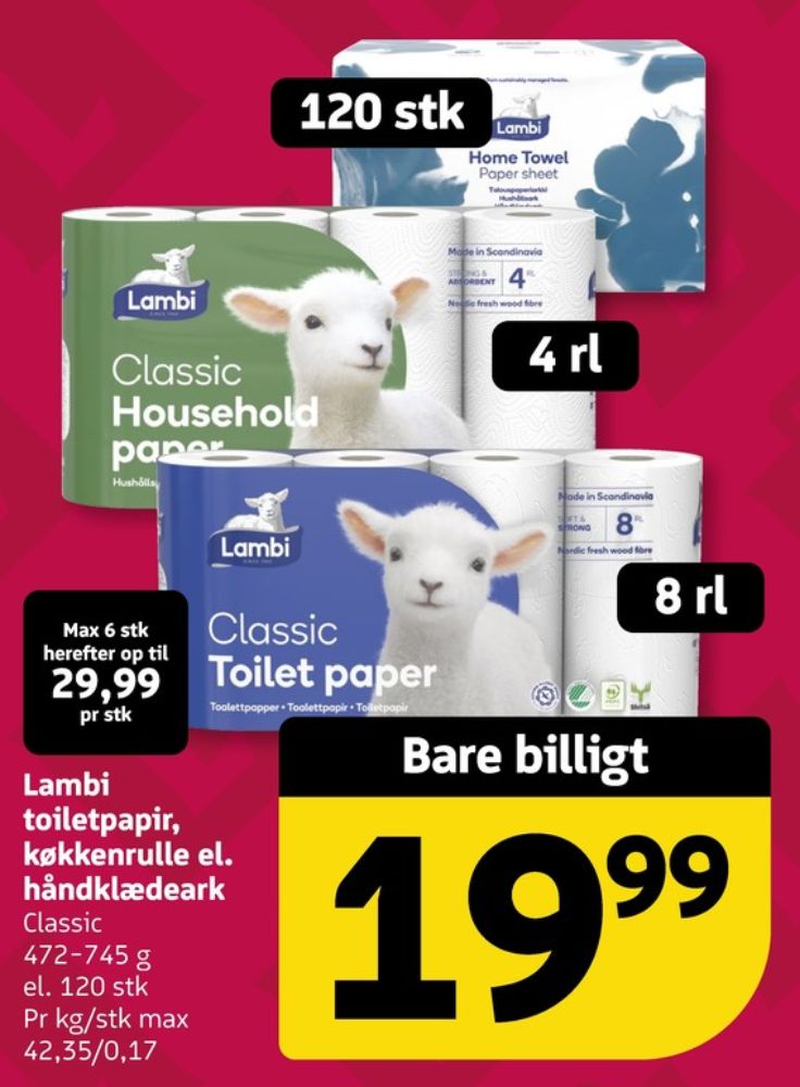 Lambi Classic, Toiletpapir