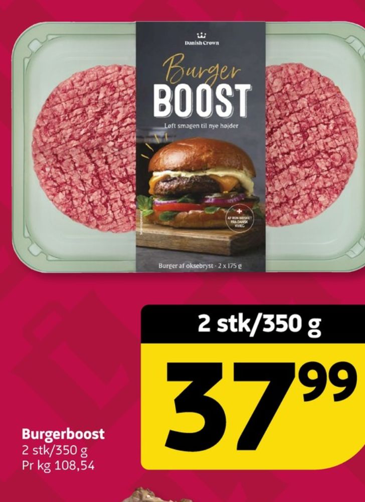Danish Crown Burger Boost, Hakkebøffer
