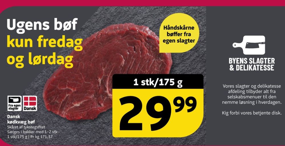 Oksetykstegsbøffer
